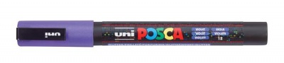 Dekormarker, 0,9-1,3 mm, UNI "Posca PC-3ML", fényes lila